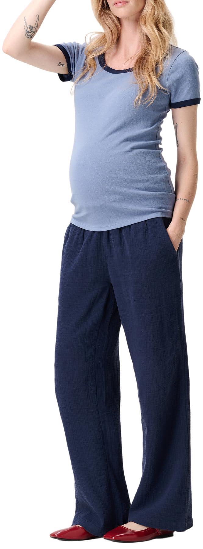 Damen Hose Pants Utb Wideleg Fit Long