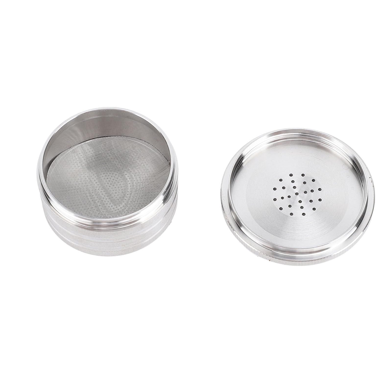 Capsula Caffè Riutilizzabile, Filtro in Acciaio Inox per Macchina da (con il cucchiaio a spazzola)