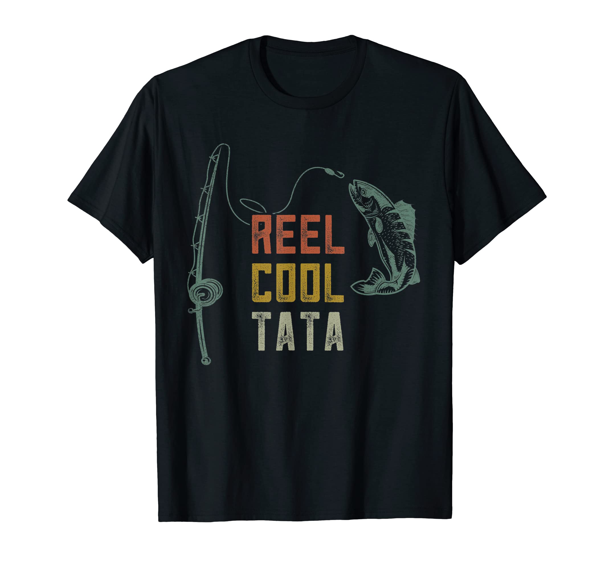 Fathers Day Fishing Gifts & ShirtsReel Cool Tata Fishing Shirt, Fun Fathers Day Indian Grandpa T-ShirtOEKO-TEX STANDARD 100