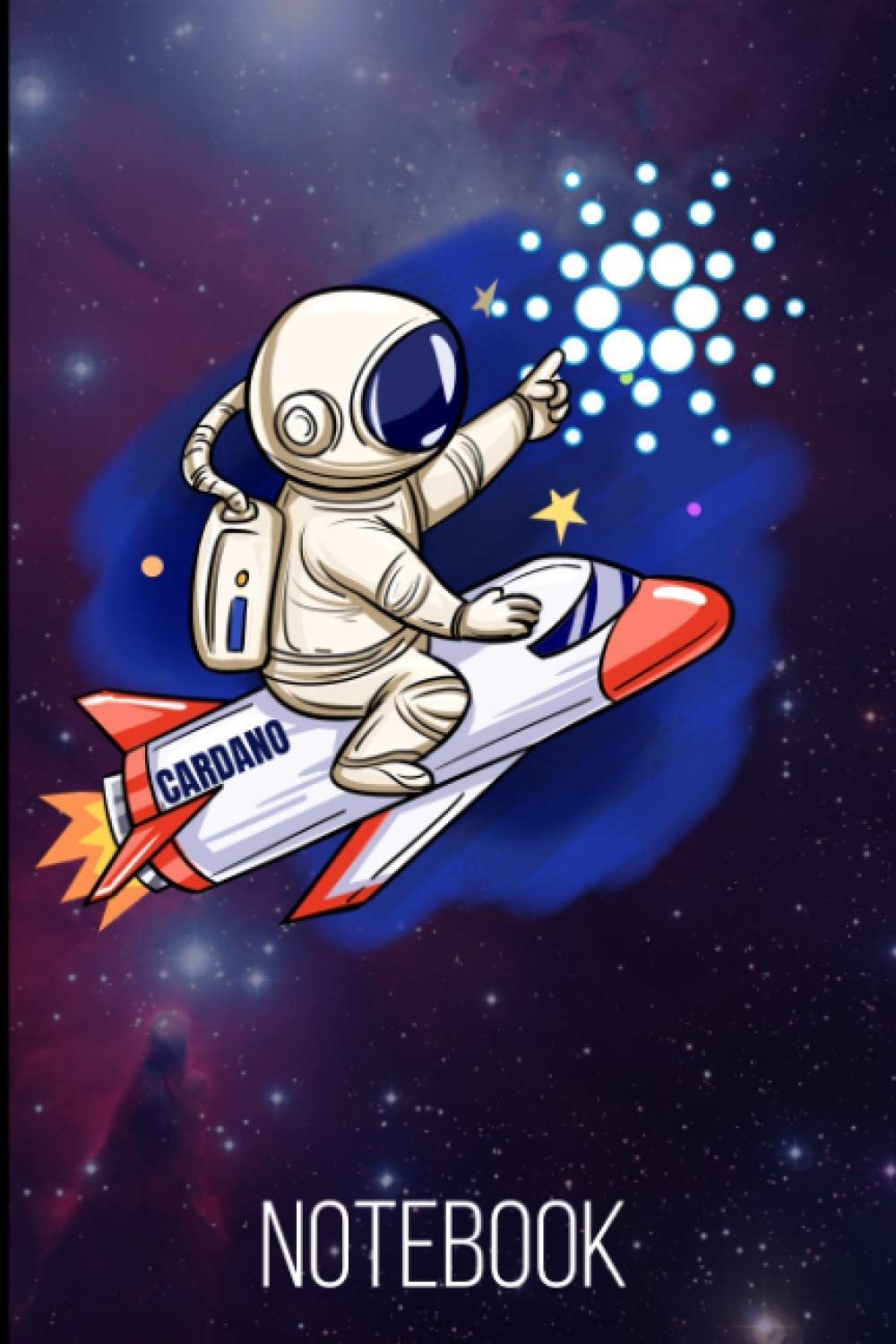 Cardano ADA Moon Man Notebook: 120 Lined Pages 6x9 Notebook: Cardano Cryptocurrency Paperback Blank Book | Crypto Password Journal | Password Manager | Cardano Gift (Volume 7)