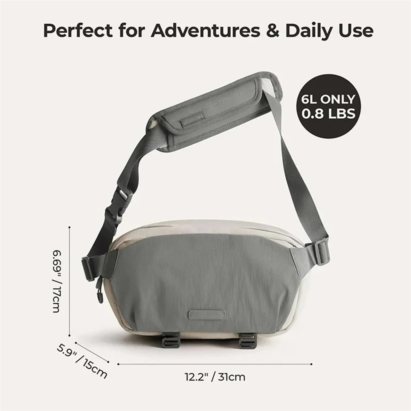 Compatible con Bolsa Bandolera Impermeable SLR | Bolsa cruzada impermeable for cámaras y lentes sin espejo/DSLR.(Orange)