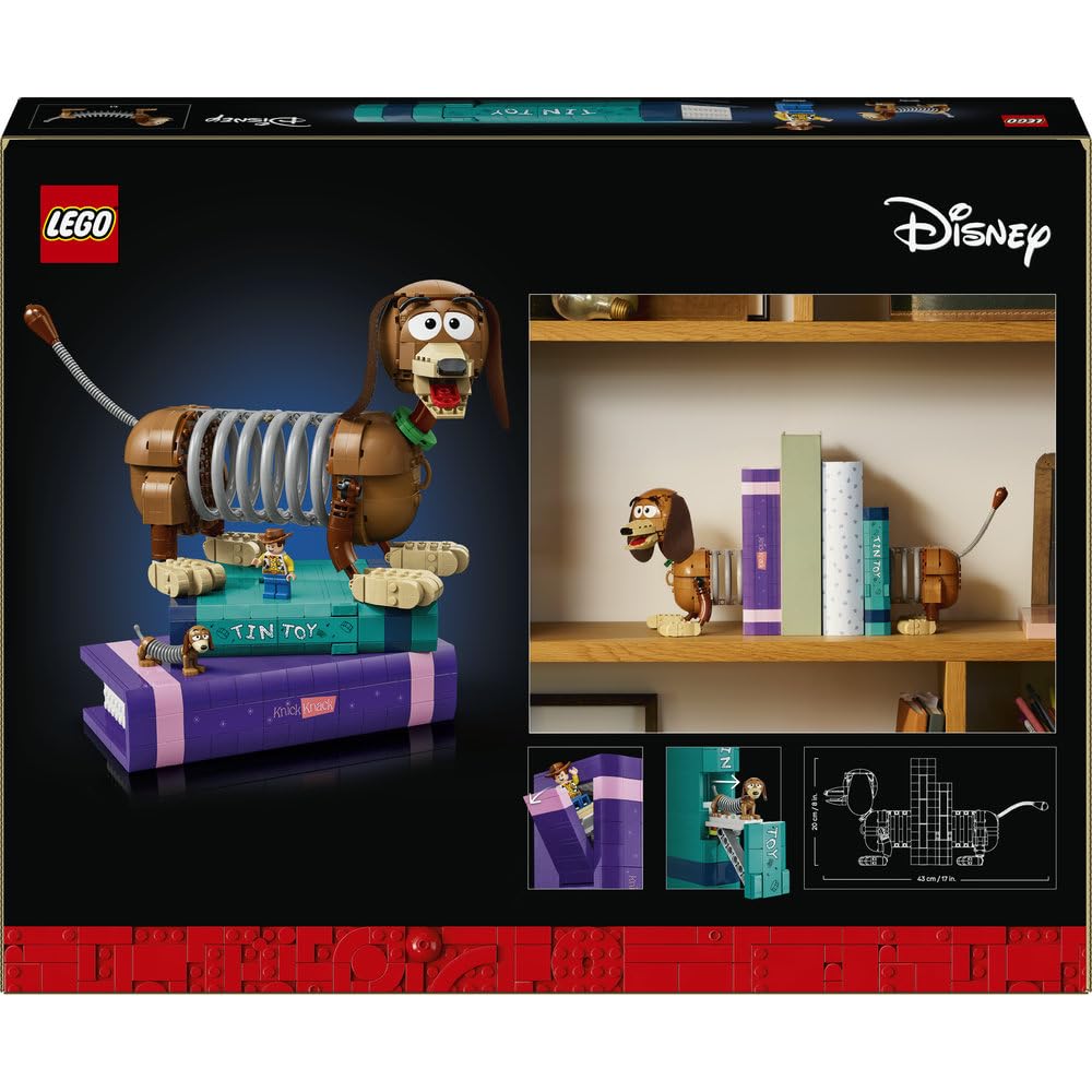 LEGO Disney Toy Story Cienki — podpórki pod książki 43301 | Podpórki pod książki, model kolekcjonerski, prezent dla fana Toy Story, 1311 elementów