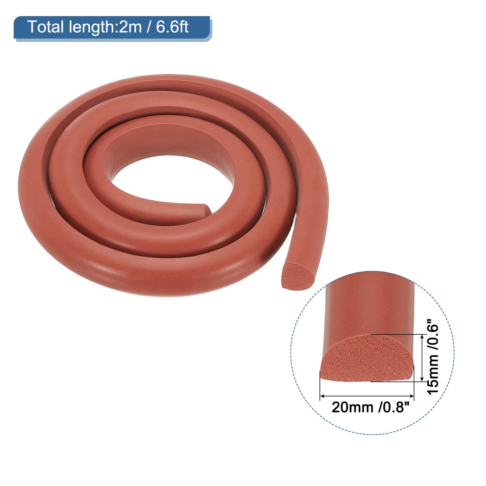 PATIKIL Silicone Foam Seal Strip - Image 2