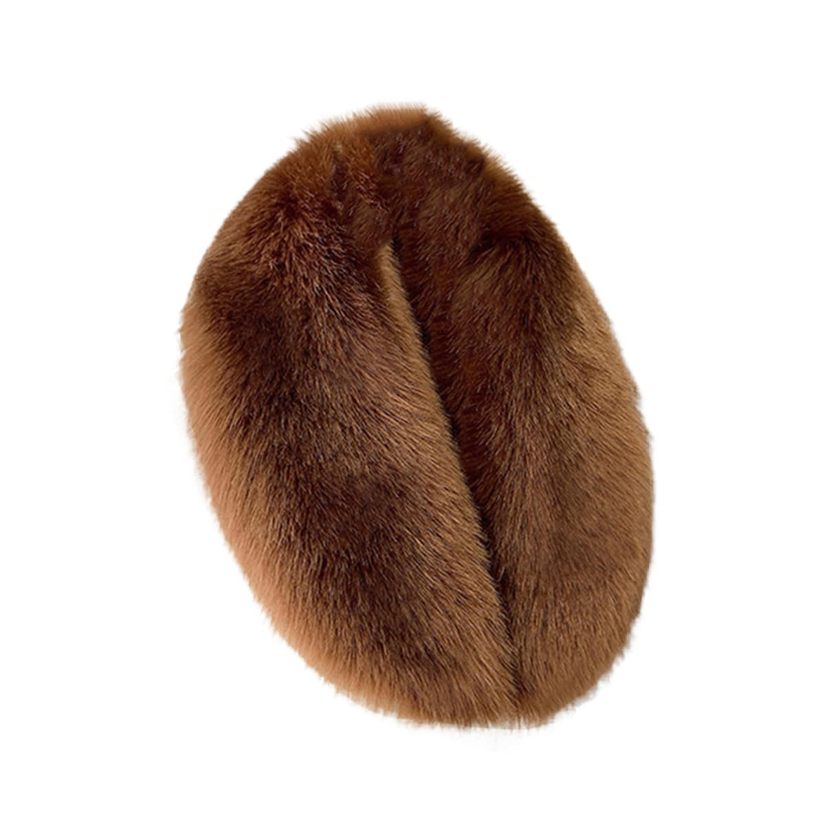 Collar de piel de zorro artificial extraíble con botones, cuello de piel sintética para mujeres y hombres, chaqueta de invierno