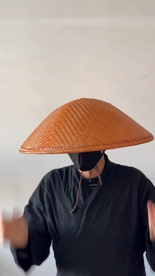 Amazon.com: xihexi Handmade Bamboo Hat, Samurai Cosplay Hat (19.7