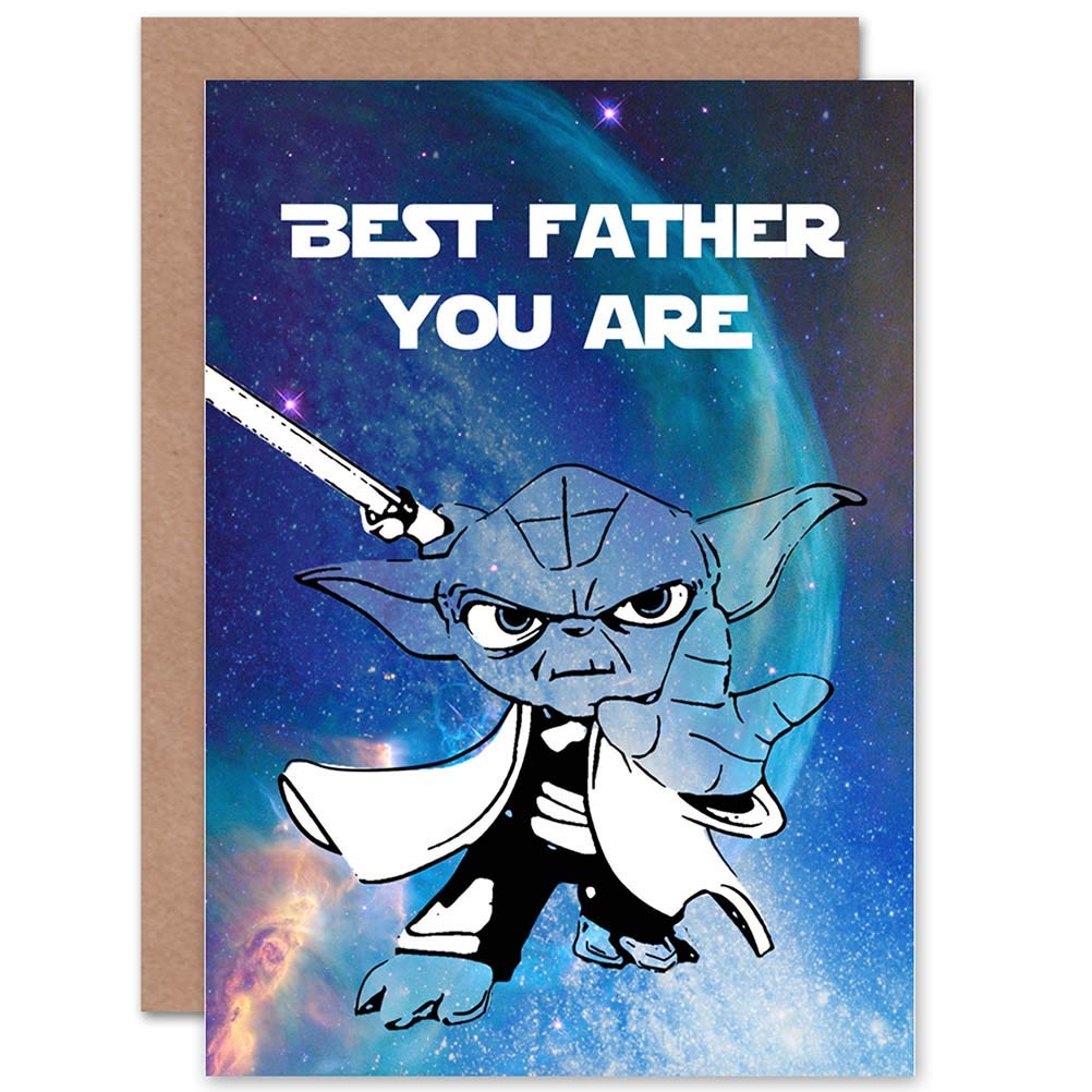 Wee Blue Coo Best Father You Are Fathers Day Blank Greeting Card
