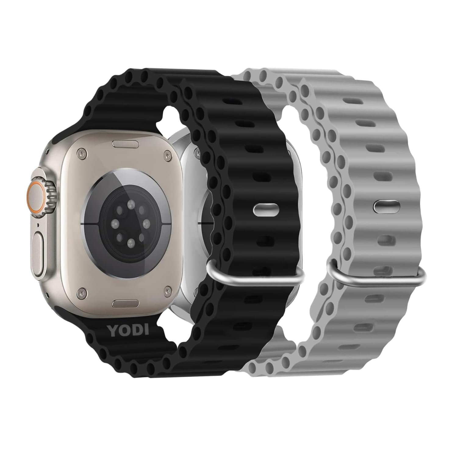 YODI Straps Compatible with Apple Watch 42mm 44mm 45mm 49mm, Replacement Band Soft Silicone Sport Strap for iWatch Ultra Series 8/7/6/5/4/3/2/1 SE
