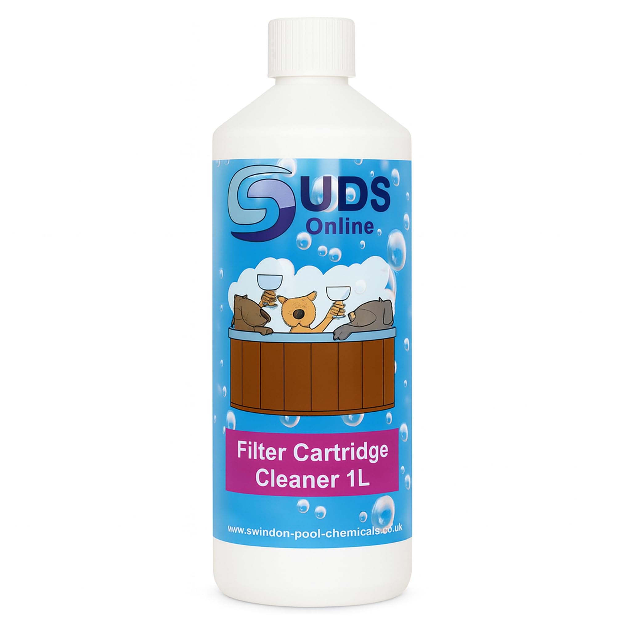 SUDS-ONLINE 1 Litre Filter Cleaner For Hot Tub And Swimming Pool Filters