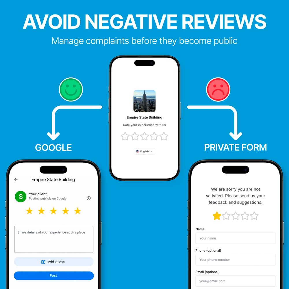 5-Pack QR & NFC Tap Cards Compatible with Google Reviews | AI Reply App Included