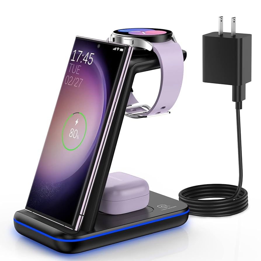Galaxy - GALAXY wireless charger ＆Buds2 Amazon.com: Wireless Charging Station for Samsung/Android