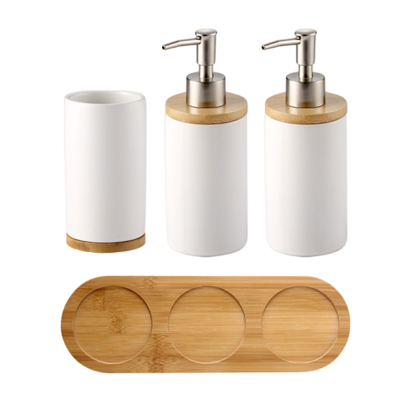 Set Accessori Bagno Ceramica,Set Bagno Accesori Completo,Ceramica Set di Accessori per Il Bagno,Home Set in Ceramica Accessori da Bagno,Kit Accessori da appoggio,per la casa e Il Bagno