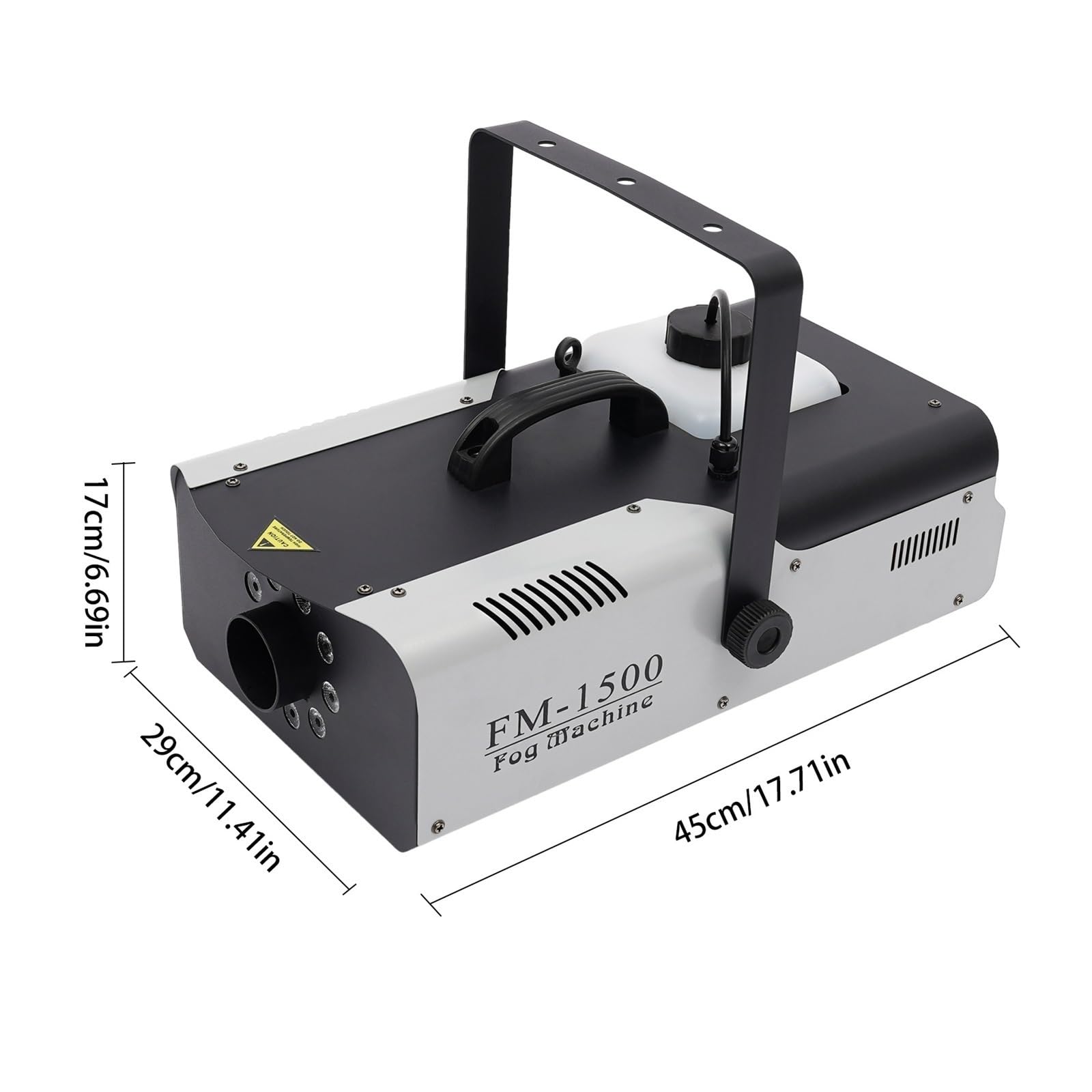 Machine À Fumée Professionnelle Portable Avec 9 LED De 3 W, Télécommande 1500, Contrôle Des Éclairages Scène Et Générateur FuméE éPaisse