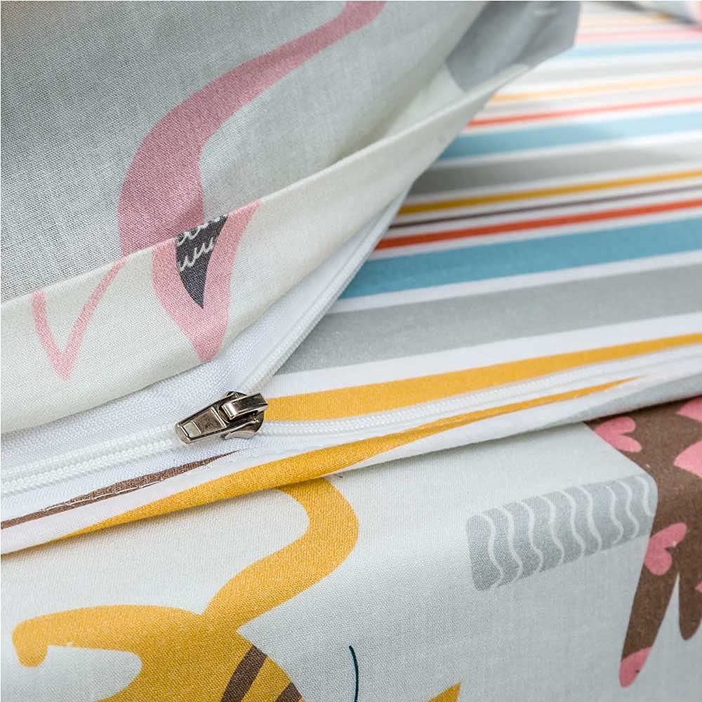COTTON ARTean Saco nordico con Relleno SALBURUA Cama 90 x 190. Saco Unido a la Bajera con Cremallera. con Relleno nórdico.