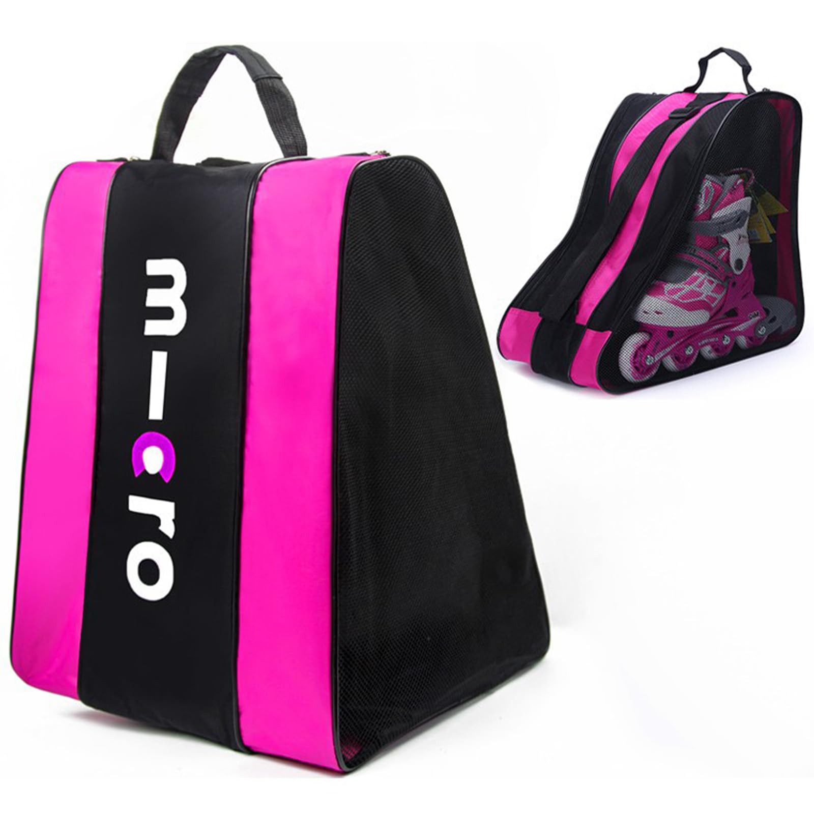 PORUPAEL Roller Skate Bag, Breathable Ice/Inline/Roller Skate Carry Bag,Tote Roller Skating Bag with Shoulder and Top Handle, Thickened Oxford Roller Storage Bag for Women Men Adults and Kids