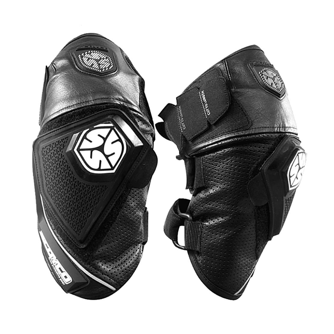 Vacchetta Ginocchiere per Moto Alta qualità Ginocchiera Equitazione Anti-Caduta Equipaggiamento Protettivo per Motocross Sciare da Corsa, 1 Paio