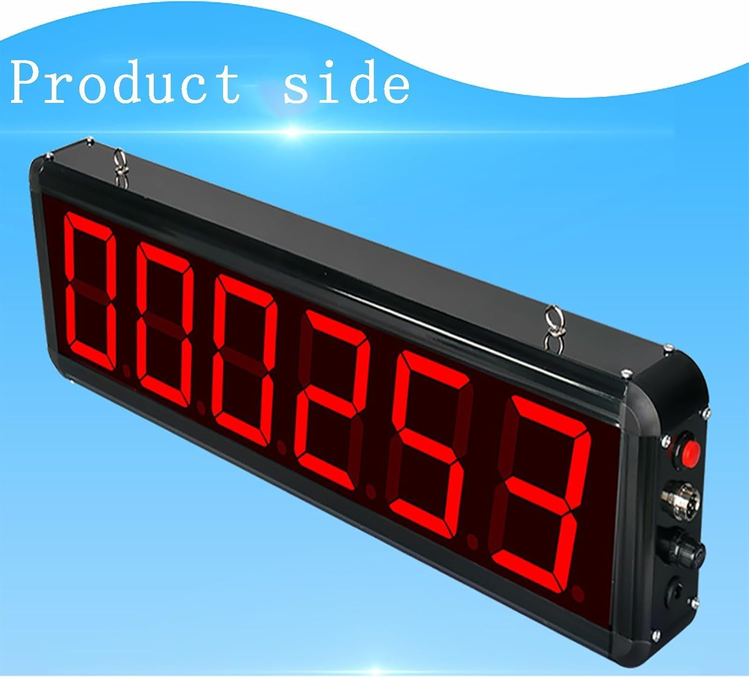 Contatore Digitale a LED con Display a 6 cifre, sensore Fino a 999999, Distanza di rilevamento Regolabile per la Produzione su Nastro trasportatore e Il conteggio dei visitatori,