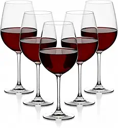 Jogo 6 Taças Vinho Cristal Titanium Gastro Premium 650ml - Tinto e Branco | Elegância e Degustação Superior