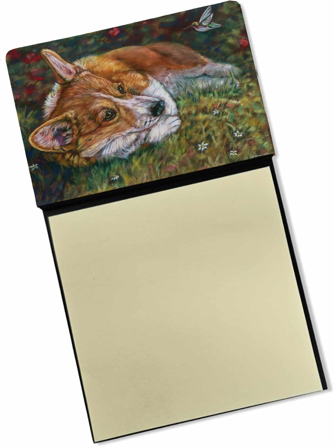 Caroline's Treasures Desk Artwork Notepad Holder, Multicolor (7326SN)