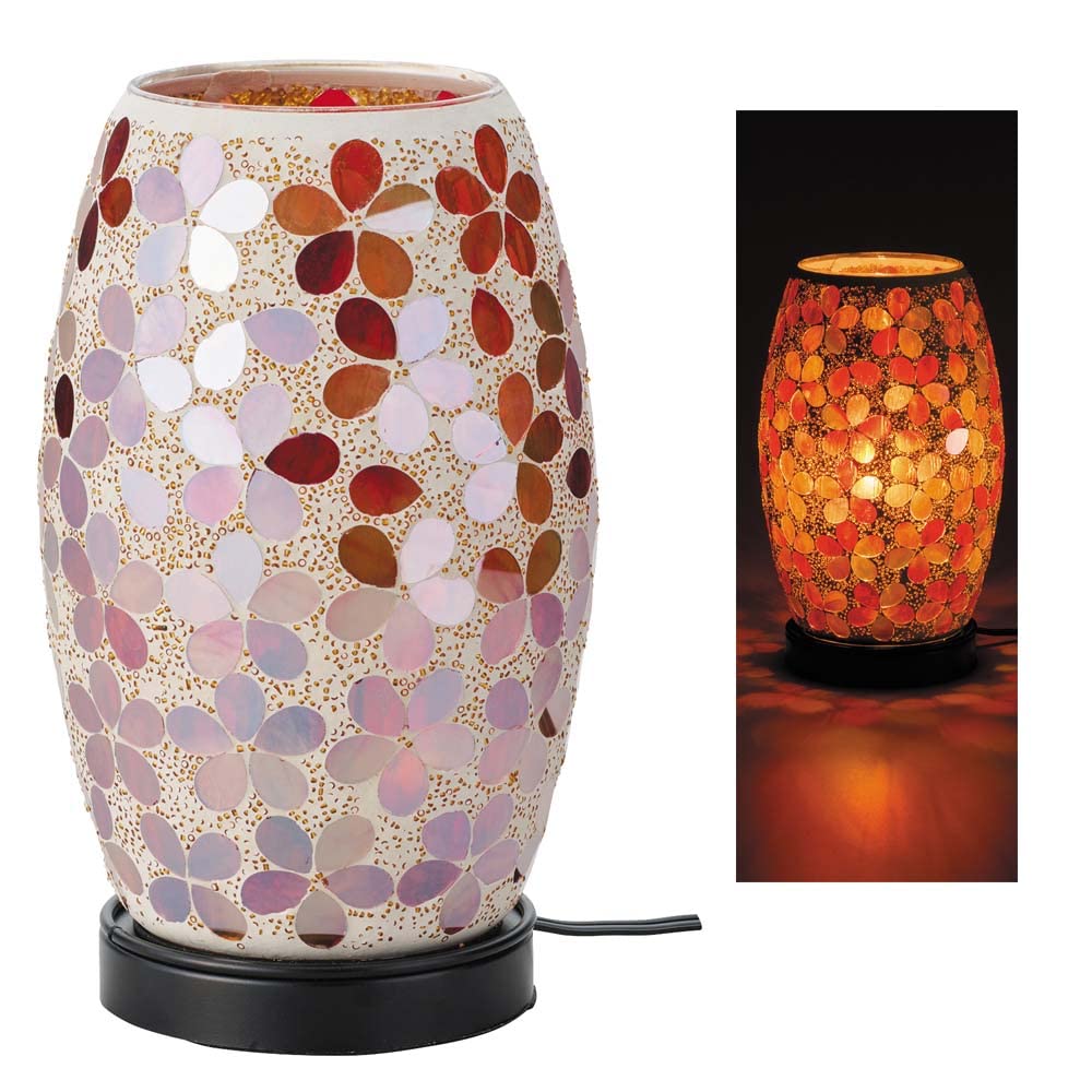 Amazon | 「イシグロモザイクランプバハ－ルレッド(白熱電球付き