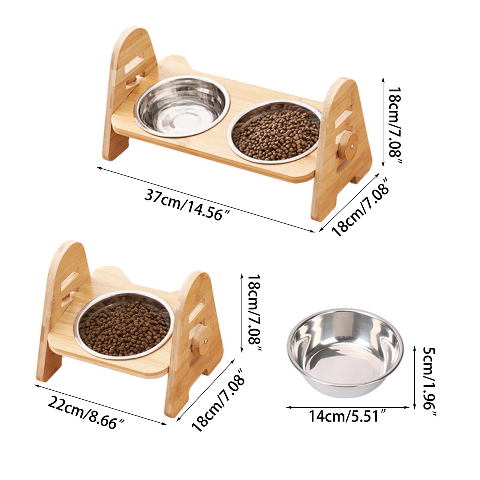 Ciotole per animali domestici Ciotola anti-vomito per gatti piccoli gattini Alimentatore di cibo Dispenser di acqua Forniture per irrigazione Antiscivolo Alimentazione per animali