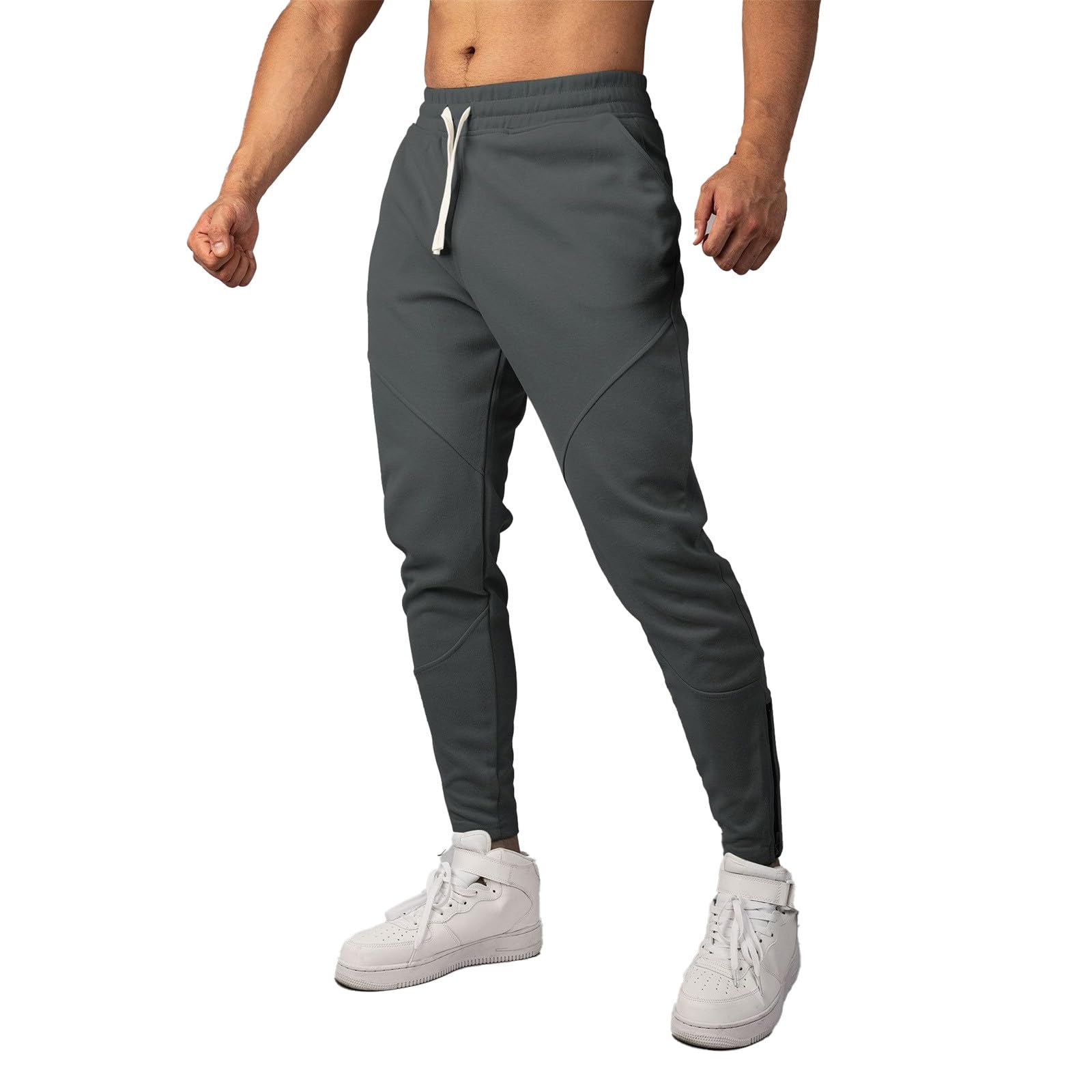 Pantalones de chándal para hombre, pantalones de entrenamiento, pantalones largos de invierno, ropa deportiva holgada, con cordón, cintura elástica, pantalones informales, pantalones cargo de