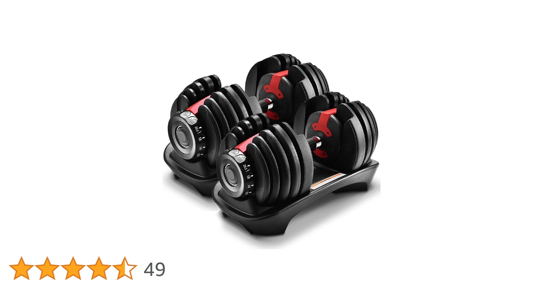 Amazon | ダンベル 可変式 24kg/40kg 2個セット2.5～24kg/5~40kg