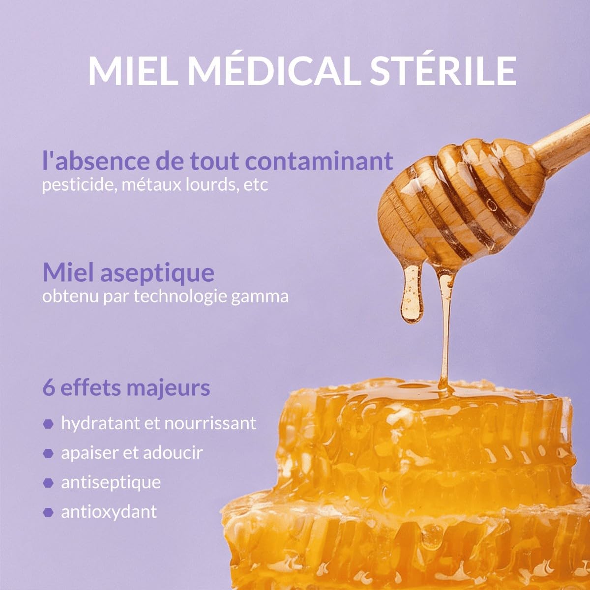 Bee Nature - Gel Lavant Doux Bébé - 2 en 1 - Hydratant et Sans Larmes - Soulager Eczéma - Miel Médical Stérile Sécuritaire - Certifié BIO - YUKA 100/100-99% Naturelle - 500ml