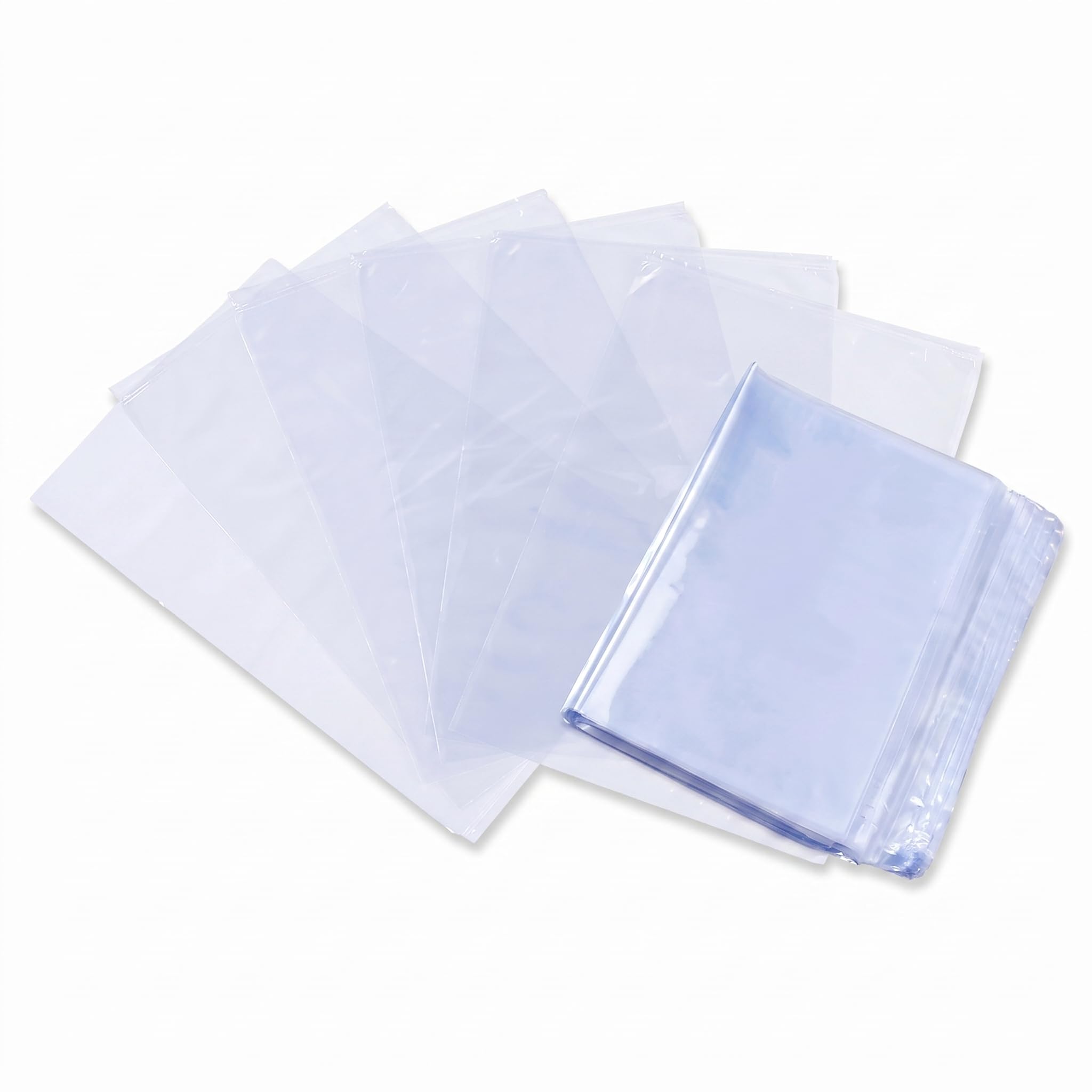 Supvox Transparent 300Pcs Pvc Heat Shrink Wrap Bags 5.91X3.94in For Soap Bath Bombs Handmade Crafts Packaging