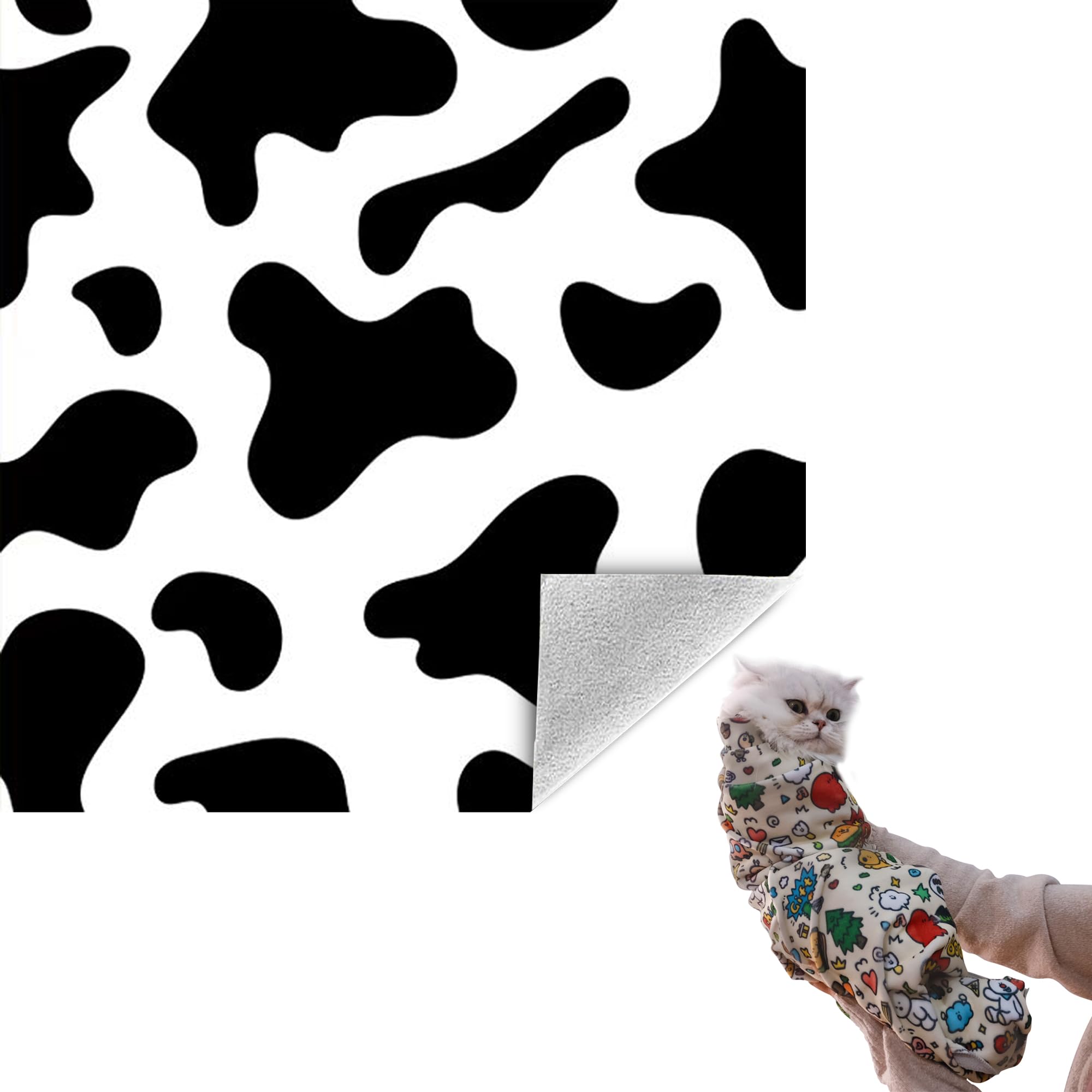 CKNCY 27.6" Cat Grooming Wrap Cat Wrap for Cutting Nails Cat Restraint for Nail Clipping Cat Swaddle Wrap Cat Burrito Wrap L(Within 15lbs)