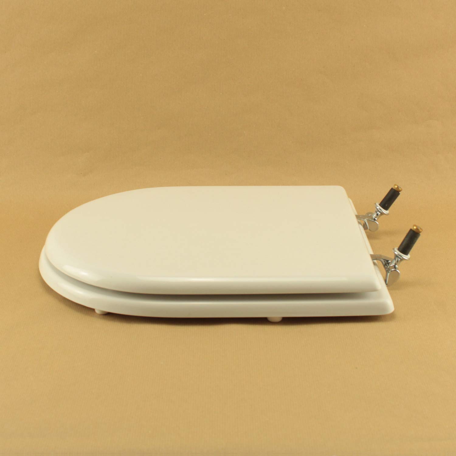 Copriwater Dolomite ALPINA-QUADRARCO BIANCO Cerniera Cromo-Sedile-Asse Wc