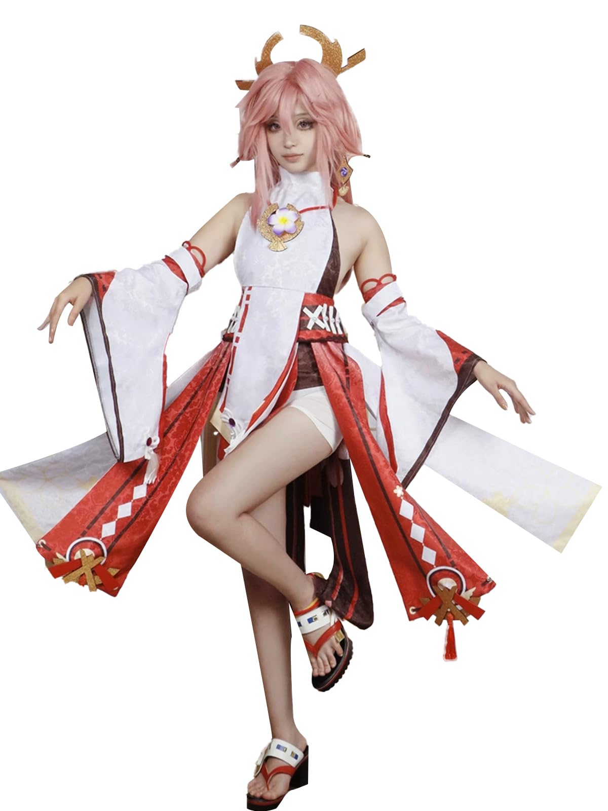 OSIAS Genshin Impact Yae Miko Cosplay Outfit Yae Miko Costume(XL) — image 1