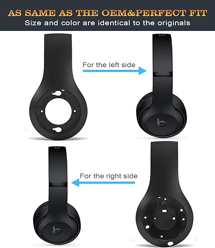 Miniatura 3 de Studio 3 - Panel exterior igual que el OEM Studio3, piezas de repuesto para auriculares externos, accesorios compatibles con auriculares