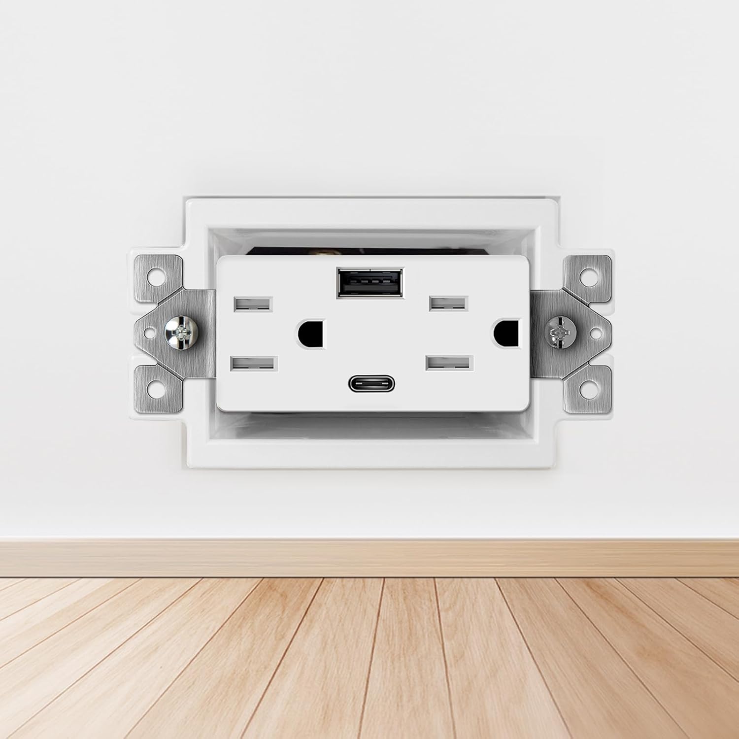 30 PCS BE1-2 Electrical Outlet Box Extenders with 60 Screws, (1-Gang) Single Gang Electrical Box Extender for Power Switches and Receptacles, Electrical Box Extender Accessories