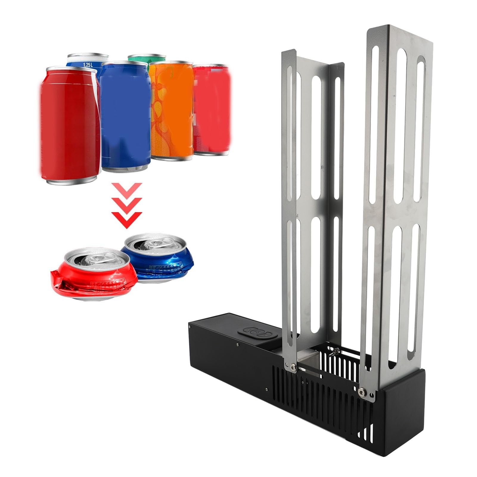 Electric Can Crusher, Professional Efficient Automatic Can Crusher for Recycling for Aluminum Soda Beer Cans and Bottles