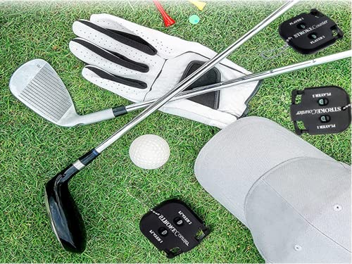 Kellegour-3-Piezas-Contador-de-Golpes-de-Golf-Negro-Score-Counter-Contador-de-Puntajes-de-Golf-con-LlaveroAyudas-de-Entrenamiento-de-ConteoContador-para-2-Personas