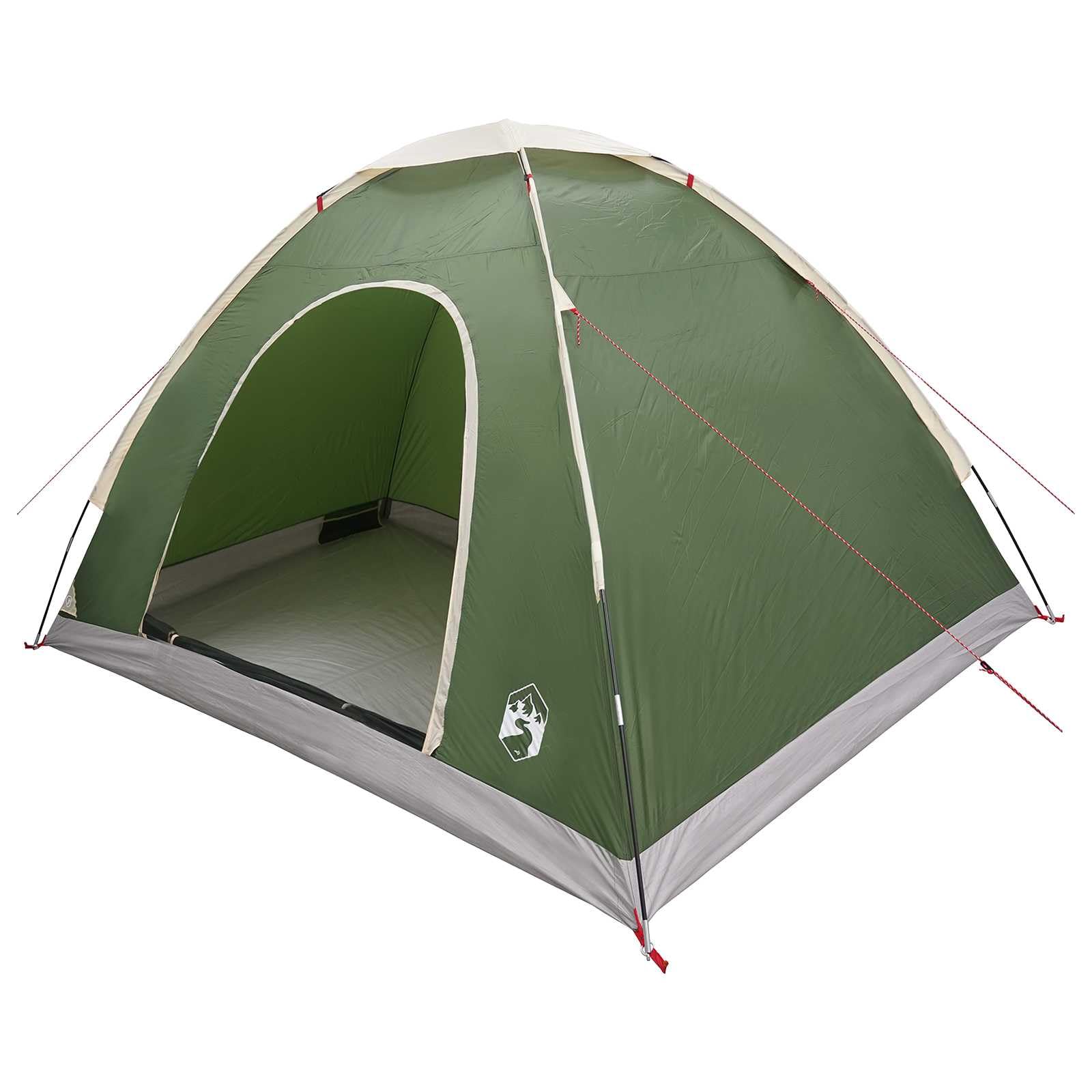 Tenda da campeggio per 2 persone, verde, poliestere 185T, rivestimento in poliuretano, impermeabile