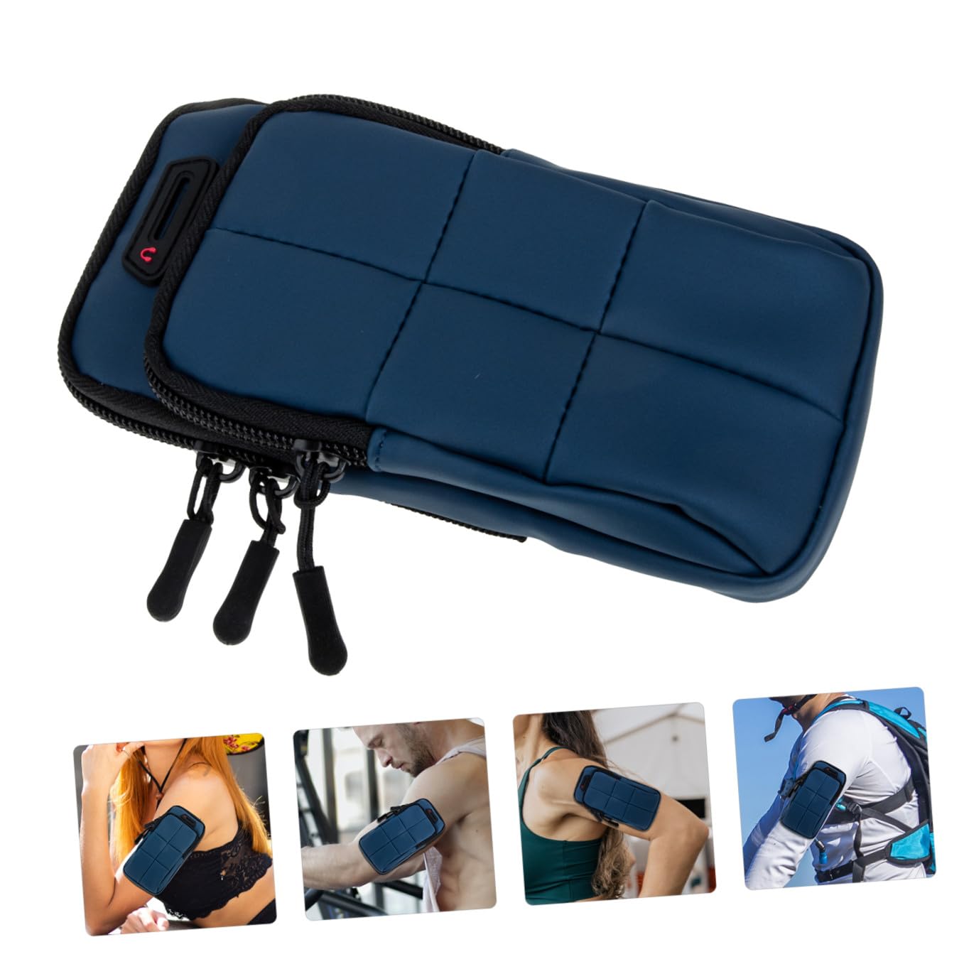 Housoutil 3 Fundas Elásticas para Teléfono para Correr Reflectantes para El Brazo para El Brazo