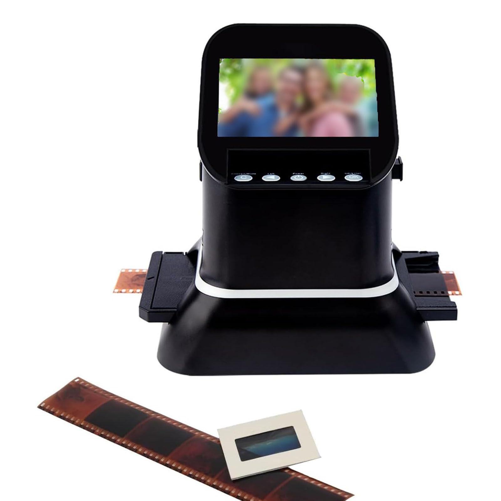 Convertitore Tutto In Uno Da Pellicola A Formato Digitale, Scanner Compatto Per Diapositive E Negativi Senza Bisogno Di Computer O Software, Per Digitalizzare