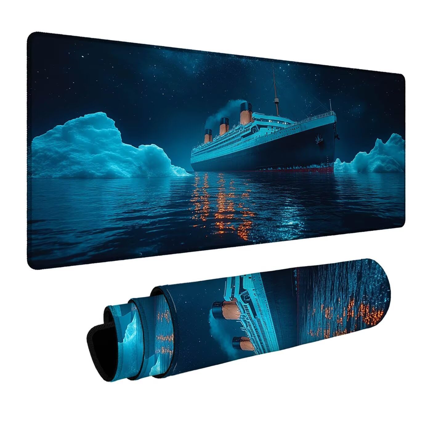 Podkładka pod mysz statek wycieczkowy XXL podkładka pod mysz 1400 x 600 x 3 mm podkładka pod mysz z antypoślizgową gumową podstawą do przenośnej klawiatury Gamer PC Dekoracja jesiennego biura