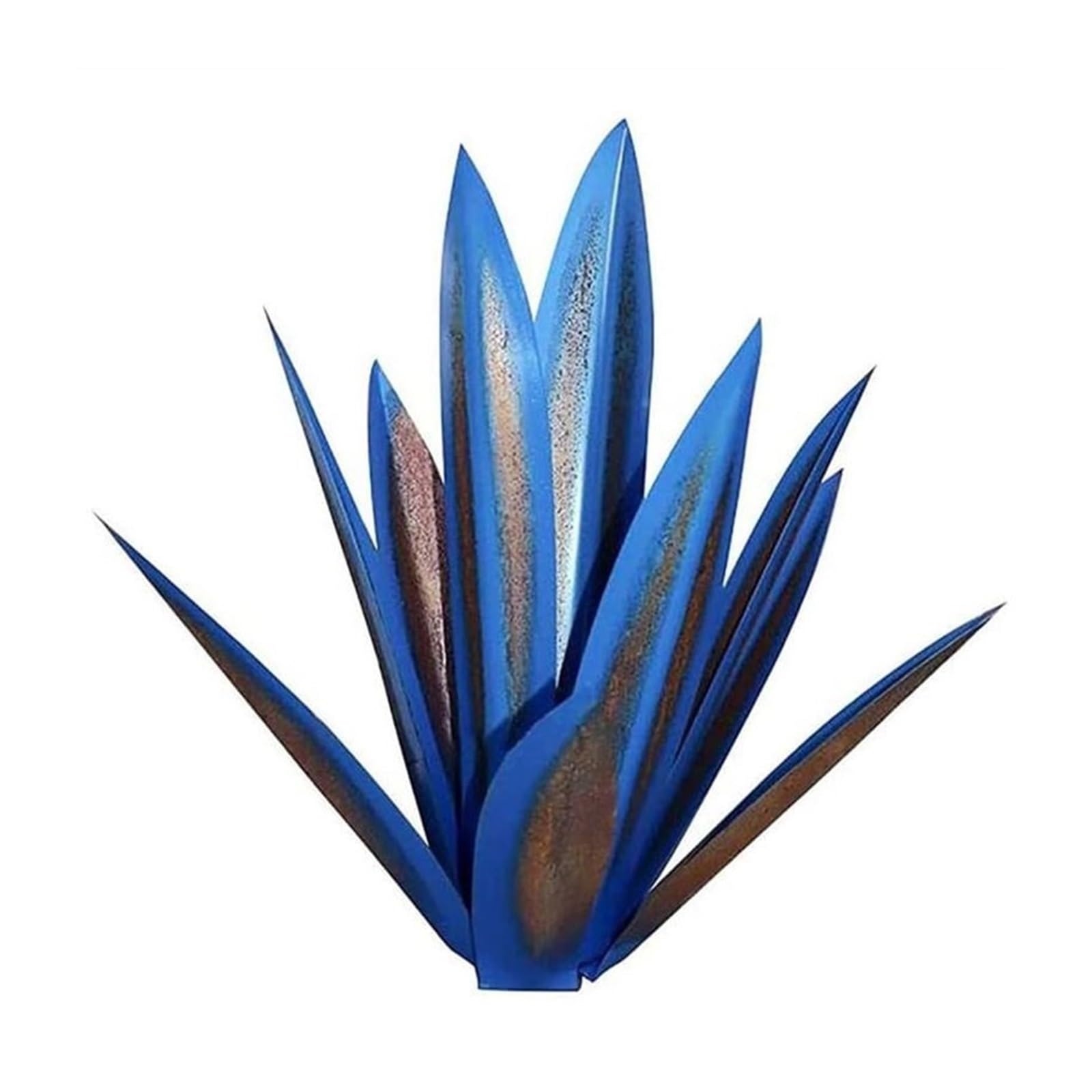 ZFIHAV 1pcs Tequila Rustic Sculpture Metal Agave Plant Home Decor Hand Painted Garden Ornaments Outdoor for Garden