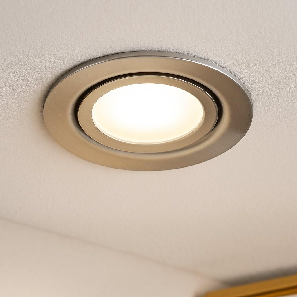 Porta Faretto Incasso Vidi Gx5,3 Rame Fisso Foro 60 Mm Tondo - Foto 10