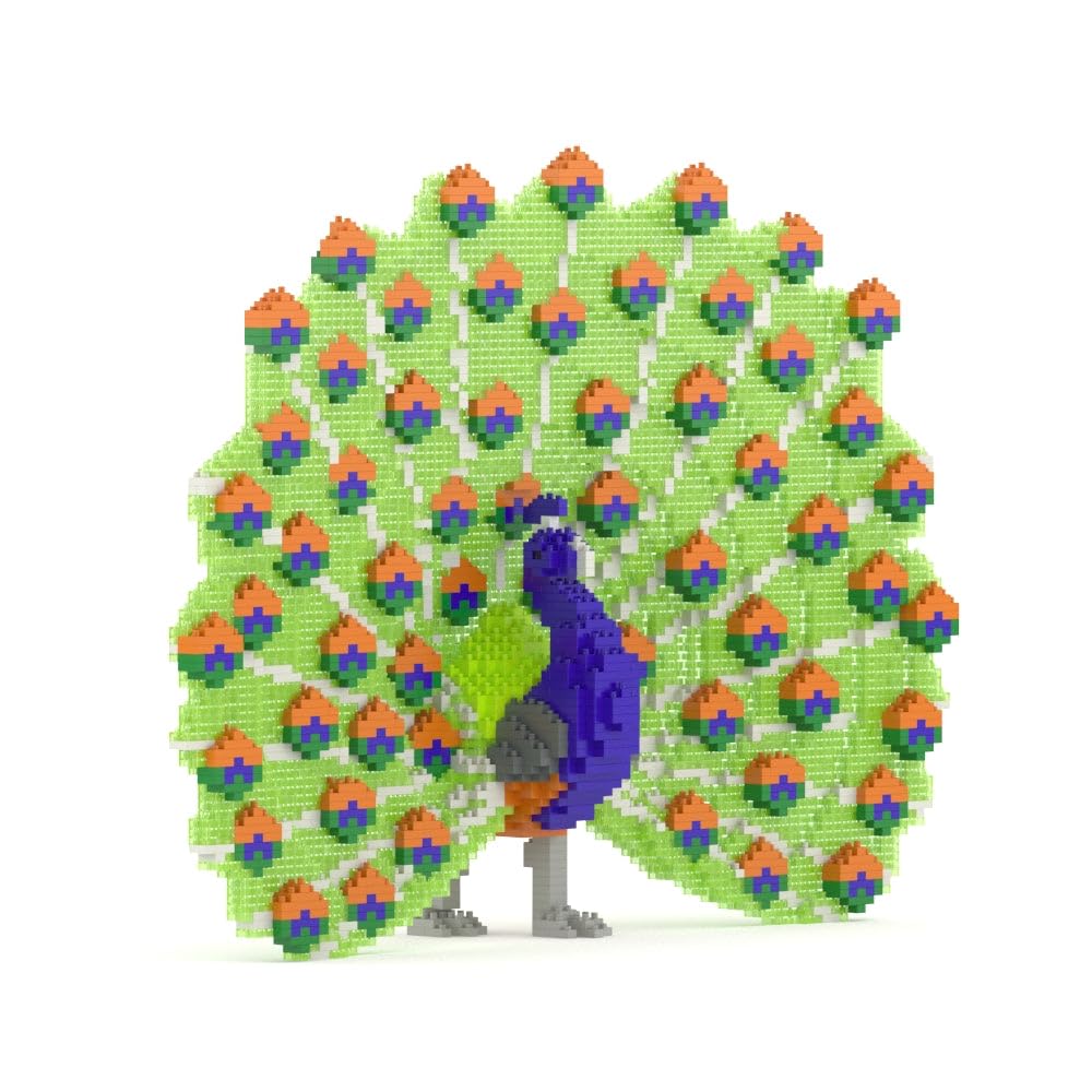 Assembled JEKCA Peacock 01S building block model.