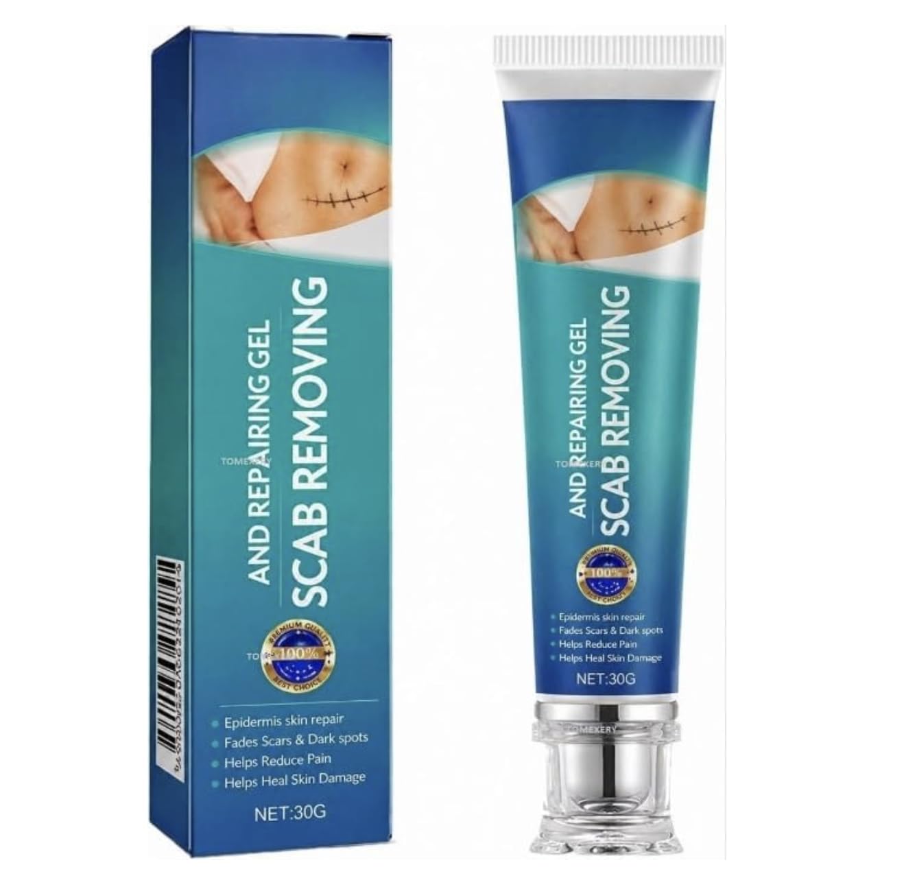 Silicone Scar Gel for Acne Marks, Stretch Lines & Surgical Scars | Advanced Skin Repair Formula for Keloid Care | Fast Absorbing Non-Greasy Scar Removal Gel for Face & Body-picture-24