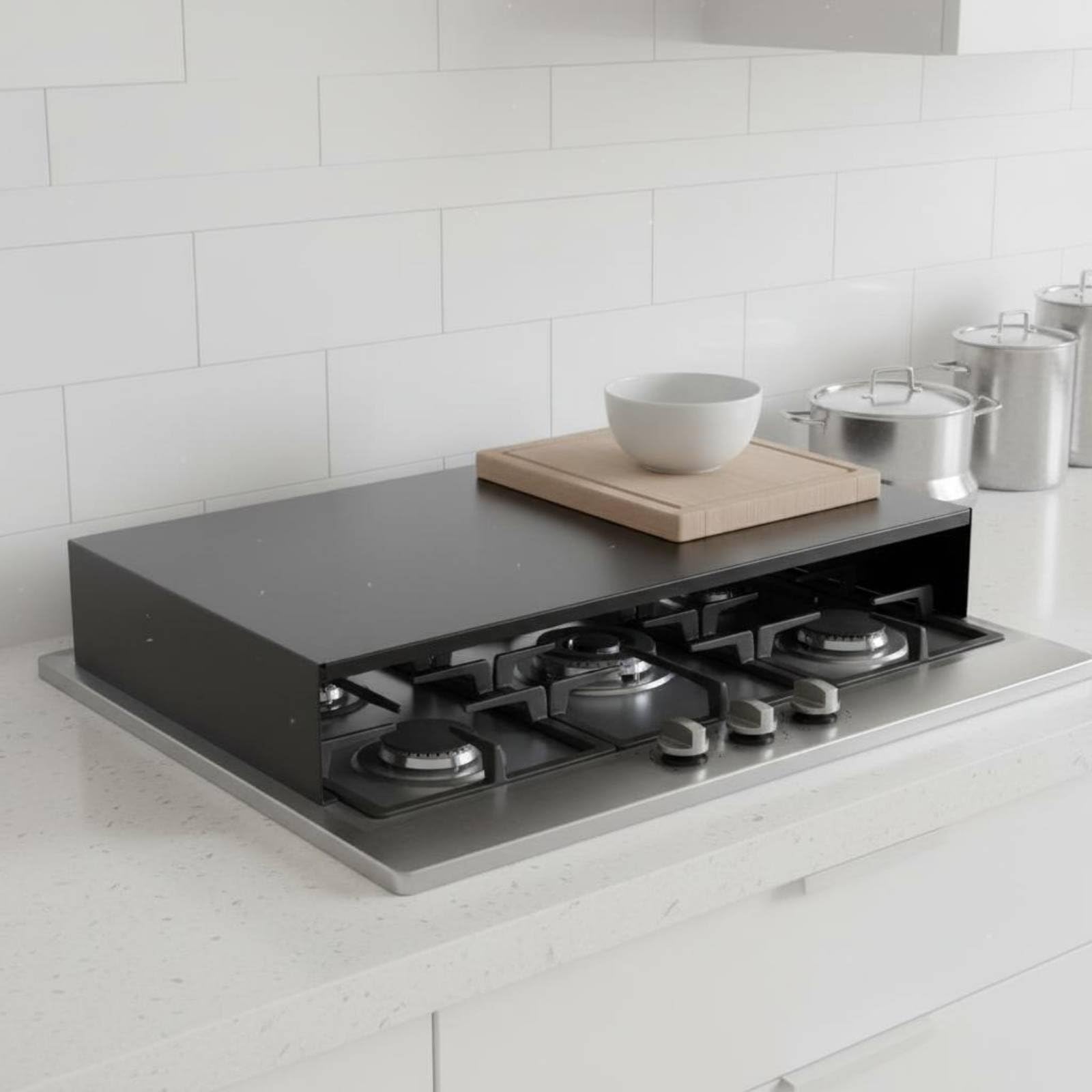 Rejilla para Cocina Organizador Soporte Estante Cubierta Protectora Superficie Inoxidable Impermeable Fácil de Limpiar Adecuada para Apartamentos, 40-48-9-1-0