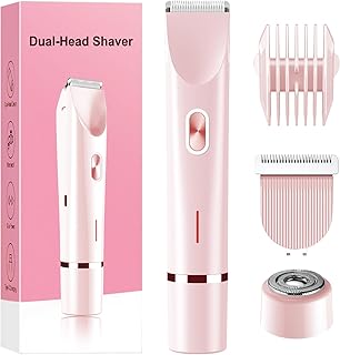 Bikini Trimmer for Women Electric Razors for Women, Double Head Dual Pur...
