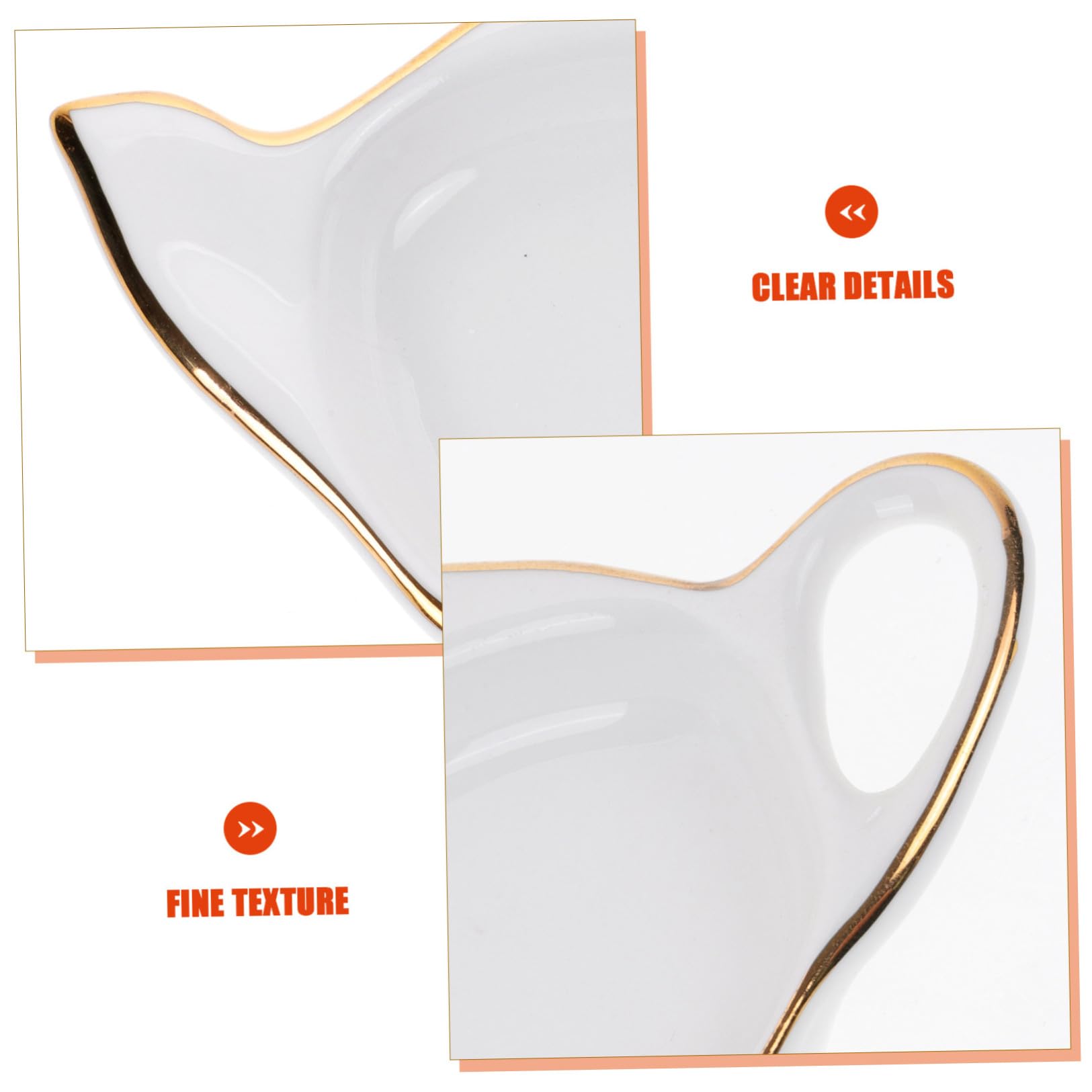 Set da 8 Piatti Portabustine da Tè in Materiale Ceramico a Forma di Teiera