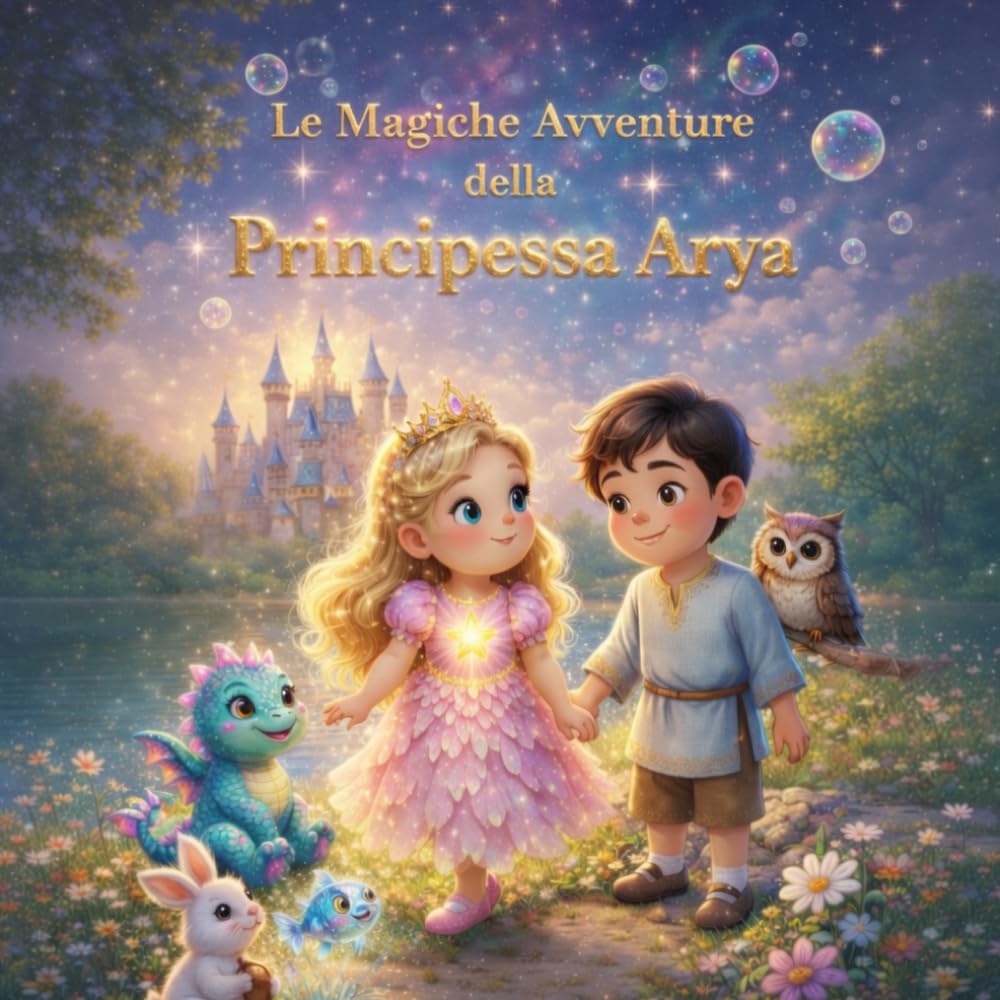 Le Magiche Avventure della Principessa Arya: Dolci racconti della buonanotte con Illustrazioni a colori per aiutare i bambini dai 0 agli 3 anni a dormire serenamente