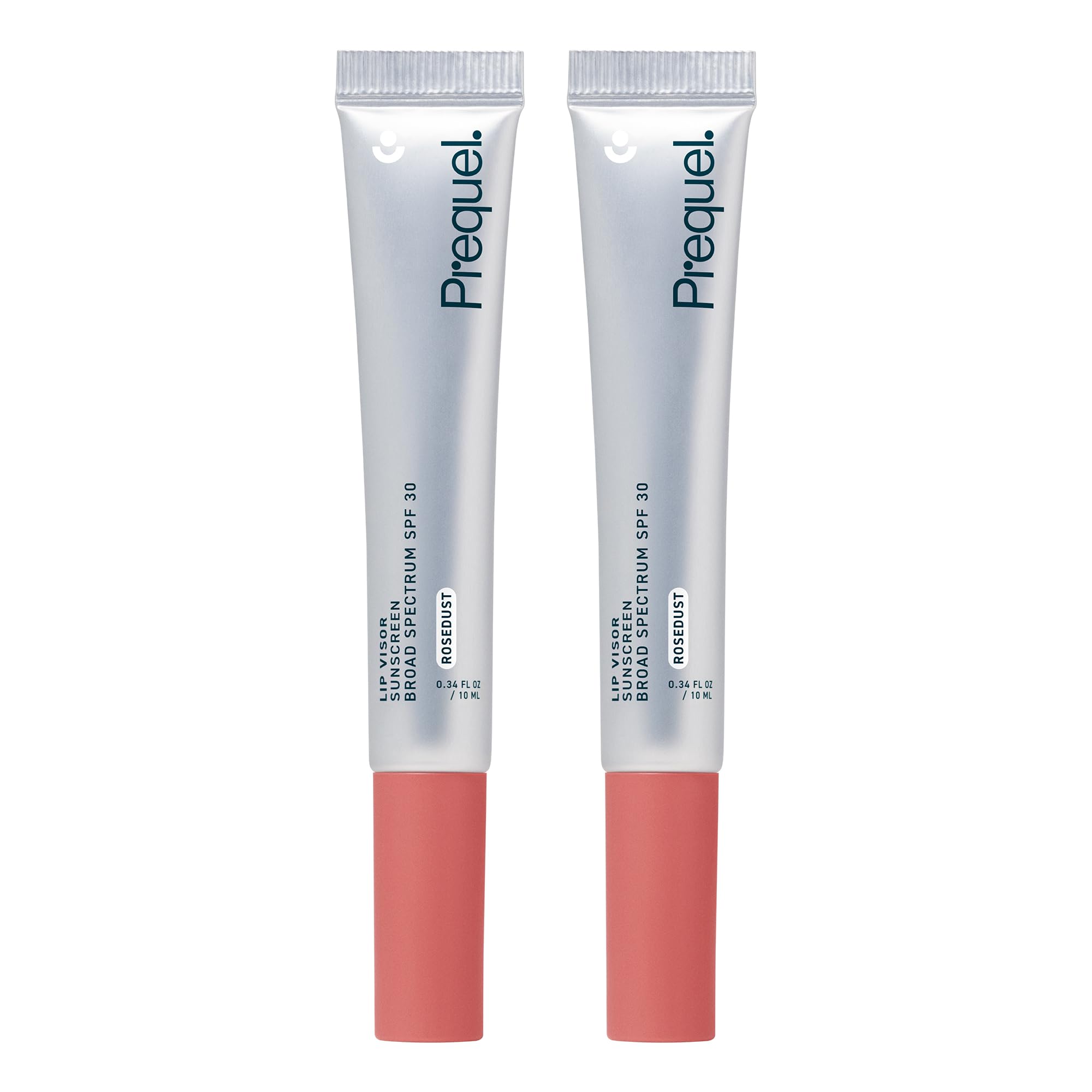 Prequel Skin Lip Visor, Tinted Lip Balm with SPF 30 PA+++. Rosedust, Mint Flavor, Rosy Nude Shade with Non-Sticky Finish – Moisturizing Semi Gloss Balm Sunscreen for Daily Use - 2 Pack