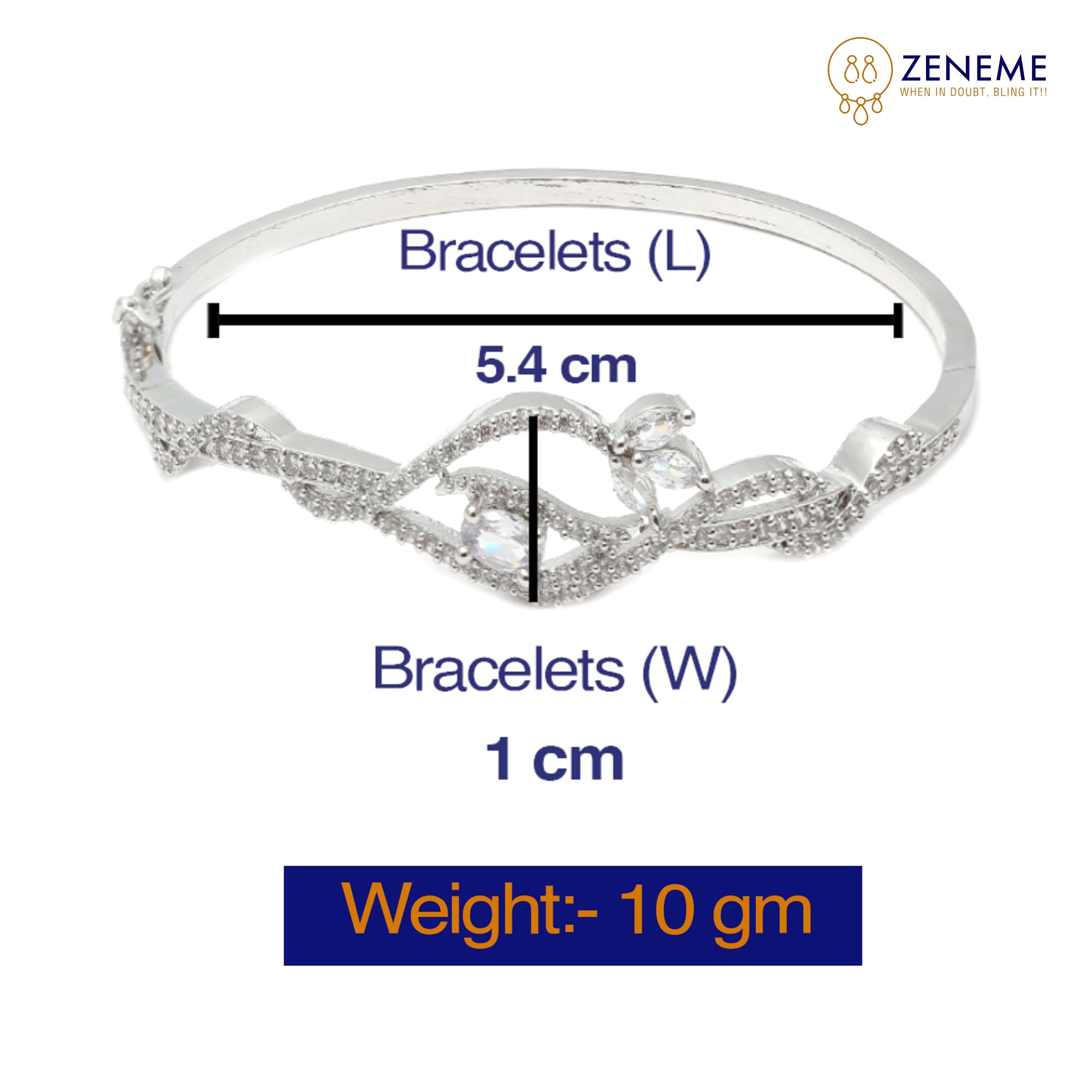 Handcrafted Rose Gold-Plated Charm Kada Bracelet