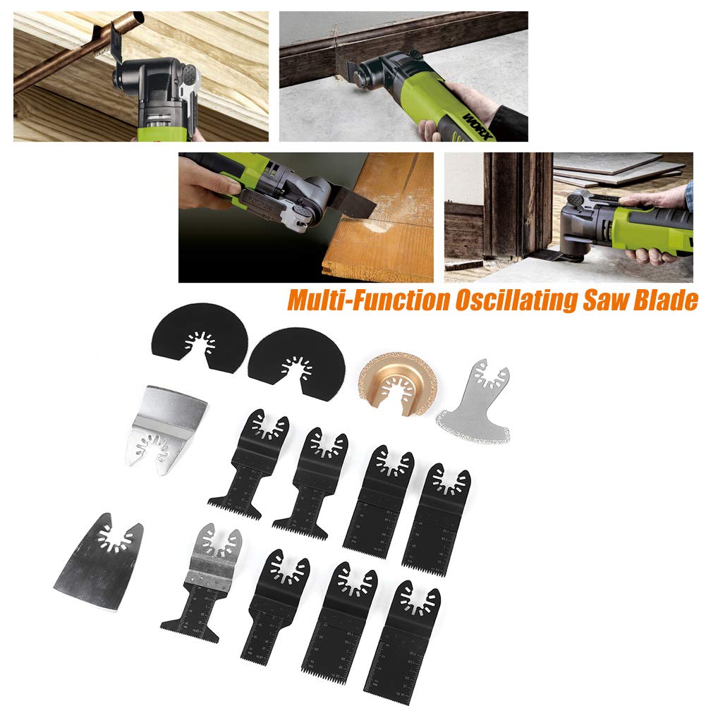 Best Seller Taidda Oscillating Saw Blade, Multi-Functional Cutting Saw Blade 14pcs Oscillating Multifunctional Cutting Saw Blade Precision Cutting Tool Set